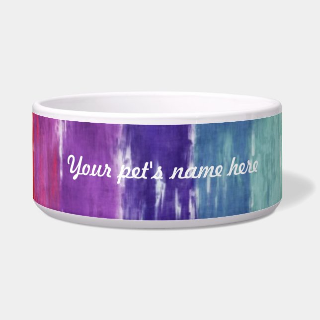 Écuelle Aquarelle de bandes géométriques (Devant)