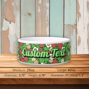 Écuelle Arrière - plan de fraises Bowl Motif