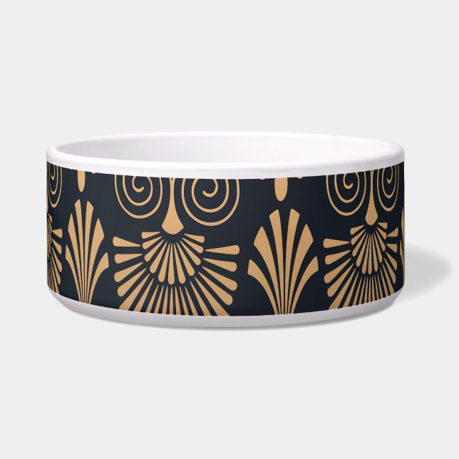 Écuelle Art Déco Black Gold : Retro. (Devant)