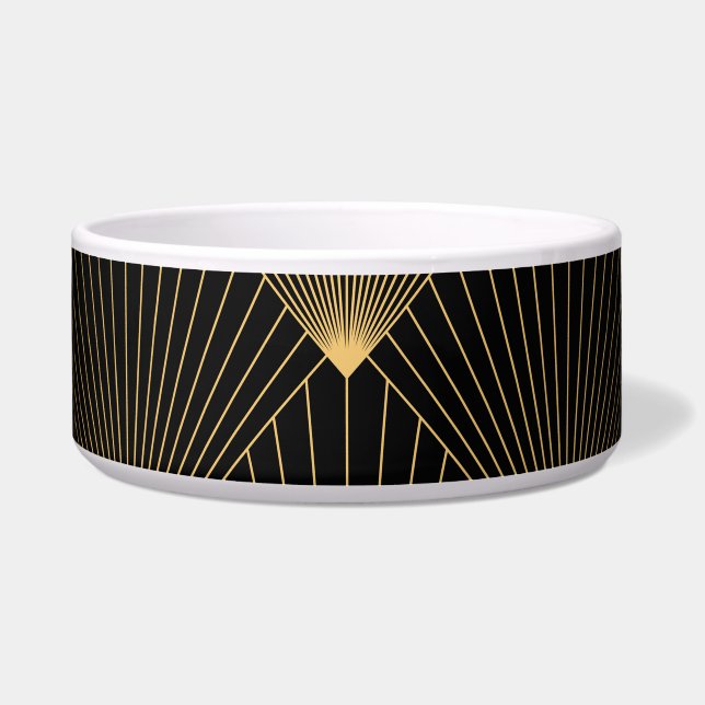 Écuelle Art Déco : L'élégance de l'or noir. (Devant)