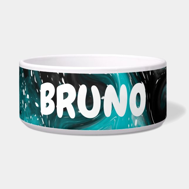 Écuelle Art fluide coloré Marbre Abstrait Personnalisé (Devant)