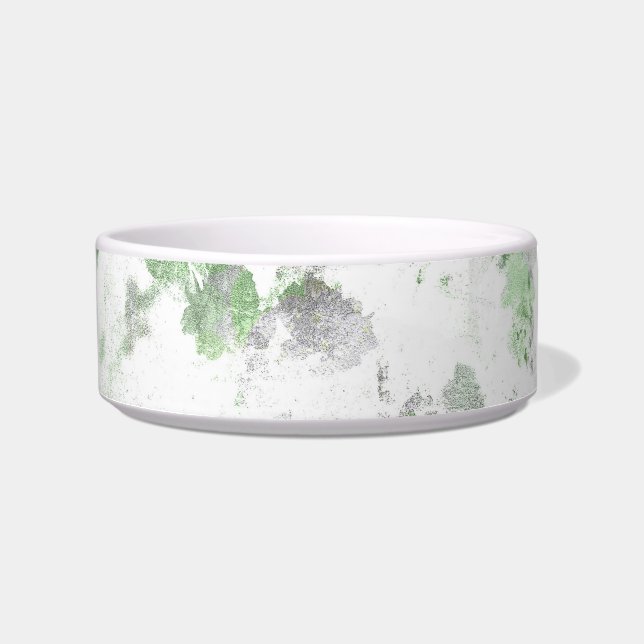 Écuelle Art moderne du motif de fleurs et de la texture mu (Devant)