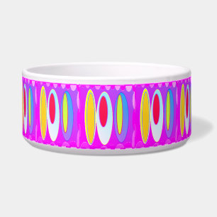 Écuelle Art motif ovale dans des couleurs mélangées modern