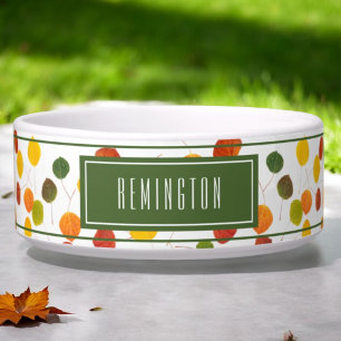 Écuelle Aspen d'automne personnalisé Feuille Motif pour an
