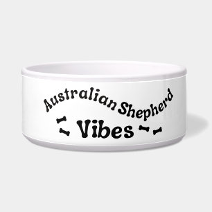 Écuelle Australian Shepherd Vibes Ceramic Chien Bowl