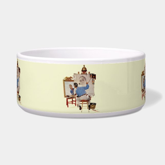 Écuelle Autoportrait triple (Devant)