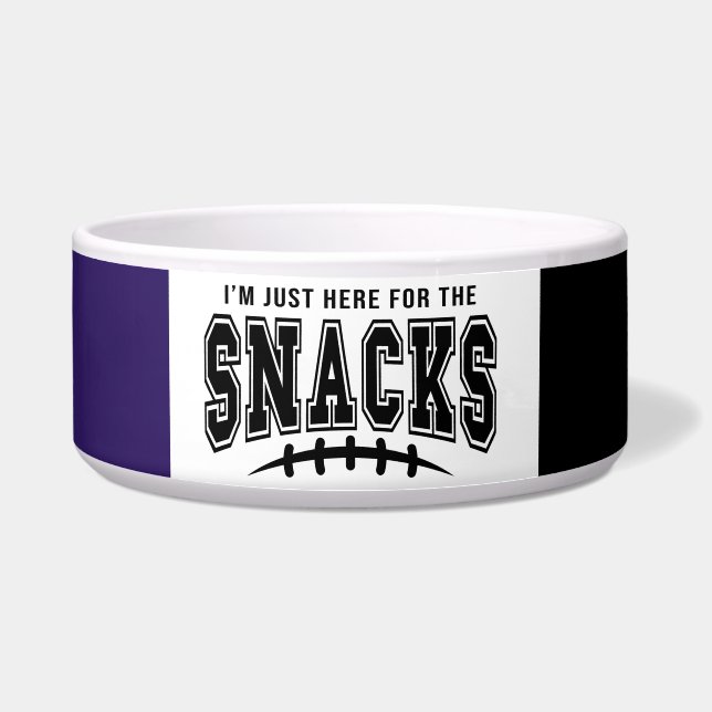 Écuelle Baltimore Ravens Football Ici Pour Les Snacks Anim (Devant)