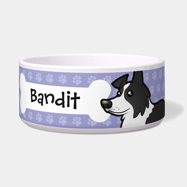 Écuelle Bande dessinée border collie (Devant)