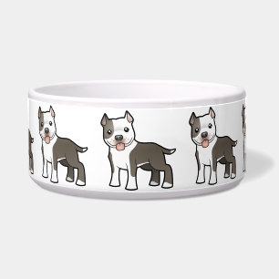Écuelle Bande dessinée Pitbull/Staffordshire Terrier