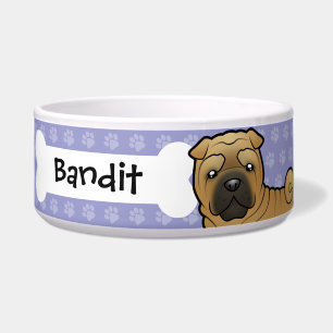 Écuelle Bande dessinée Shar Pei