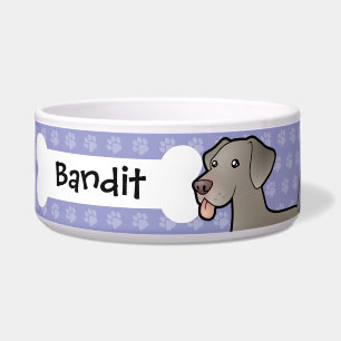 Écuelle Bande dessinée Weimaraner