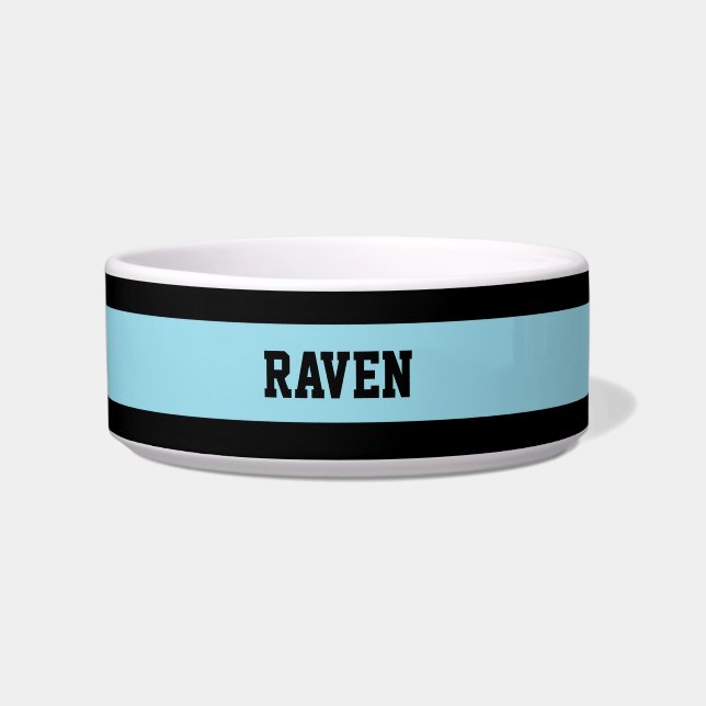 Écuelle bandes bleues et noires (Devant)