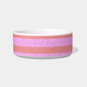 Écuelle Bandes géométriques roses