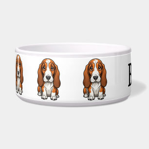 Écuelle Basset Hound Mignon Personnaliser
