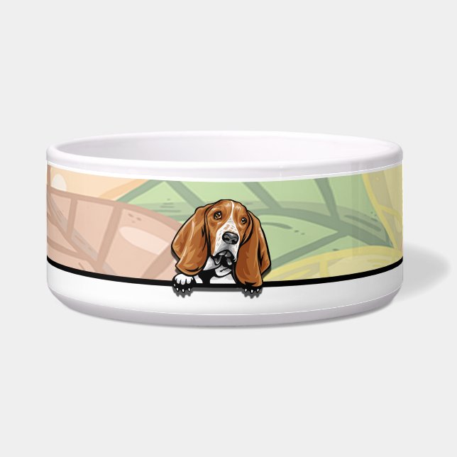 Écuelle Basset hound, nourriture ou boisson (Devant)