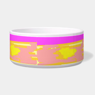 Écuelle Bateau Vagues de coucher de soleil rose