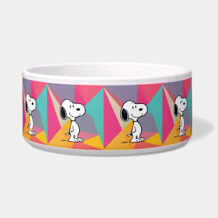 Écuelle Beagle joueur, Art Pop Géométrique de Dessin Animé