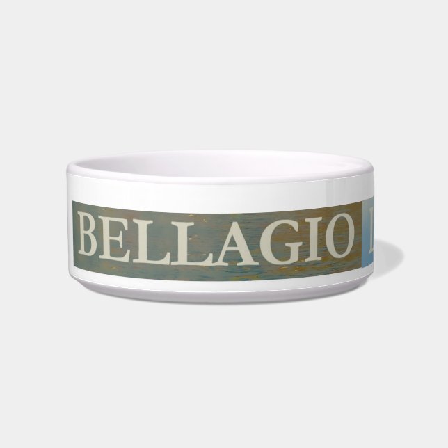 Écuelle Bellagio Italie Poster Pet Bowl (Gauche)