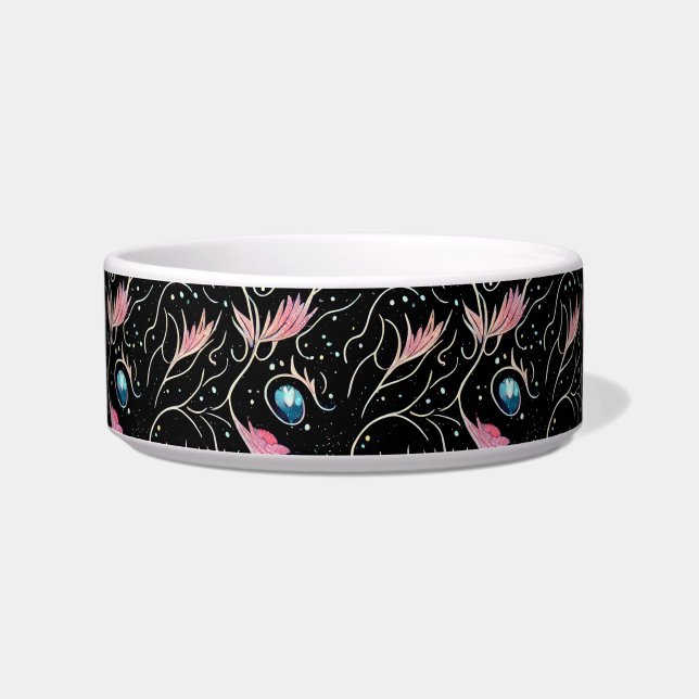 Écuelle Belle Fleurs et Fils PatteCeramic Pet Bowl (Devant)