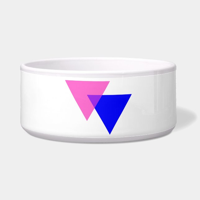 Écuelle Biangles Fierté Bisexuelle (Devant)