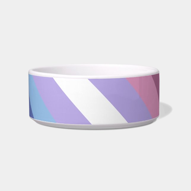 Écuelle Bigender Pride, Impression par bandes, Fierté LGBT (Devant)