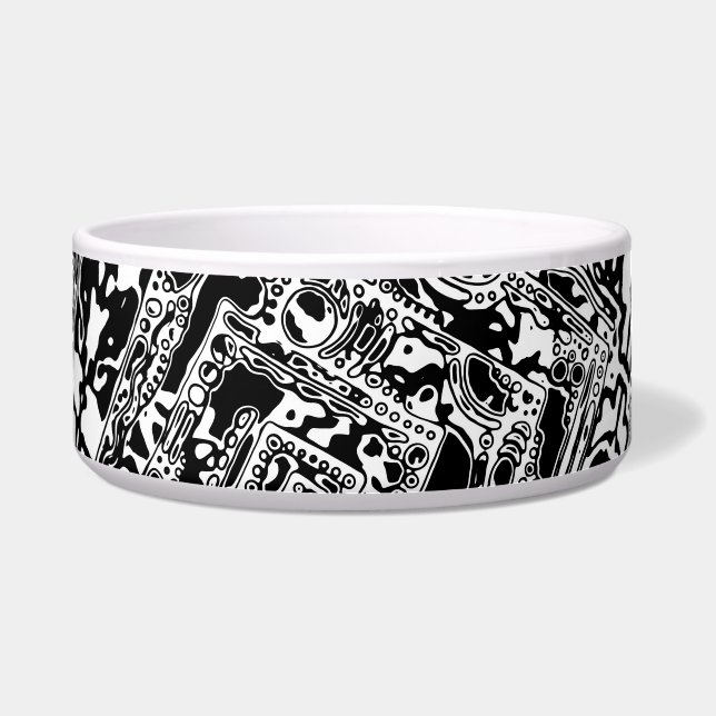 Écuelle Black and White Geometric Art 25 (Devant)