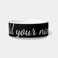 Black solid add name text here throw pillo