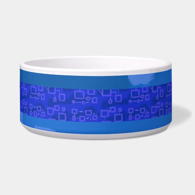 Écuelle Bleu Géométrique (Devant)