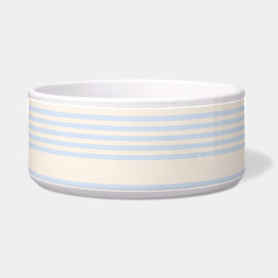 Écuelle Bleu pâle et beige cinq rayures motif