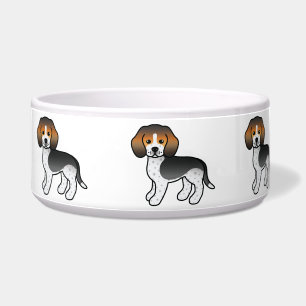 Écuelle Bleu Ticked Cartoon Beagle race Chiens