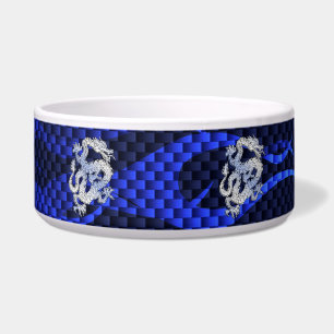 Écuelle Blue Chrome comme Dragon Carbon Fiber Style