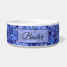 Blue Hydrangea Pet Bowl