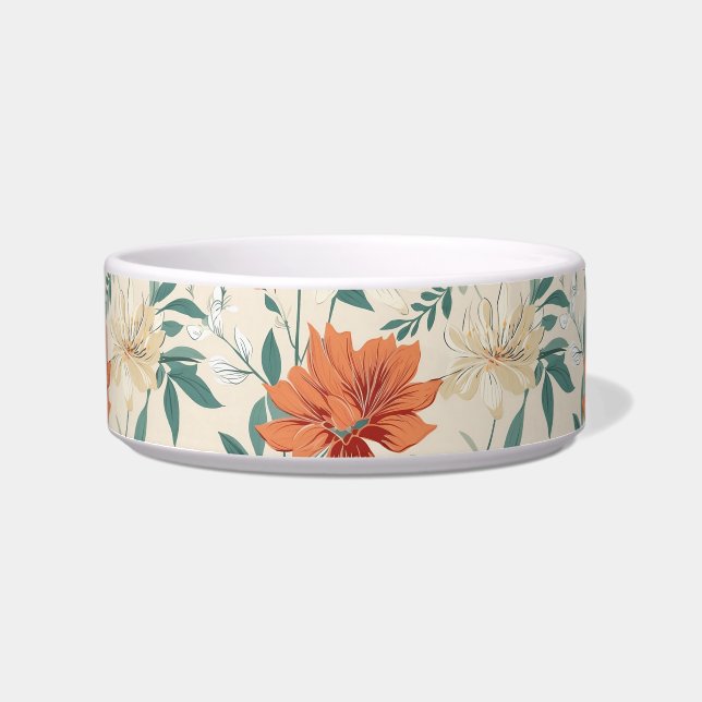 Écuelle Boho style fleurs couleurs motifs (Devant)