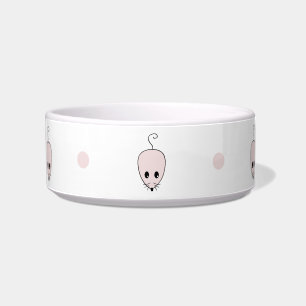 Écuelle Bol à chat Souris Rose Mignon Design Minimaliste p