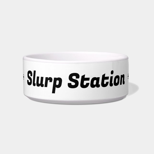 Écuelle Bol à chiens "Slurp Station" (Devant)
