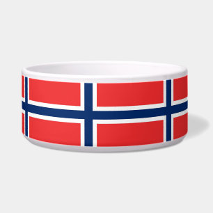 Écuelle Bol à eau Drapeau Norvège