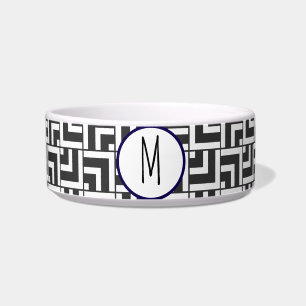 Écuelle Bol à monogramme de forme jarre au gingembre blanc