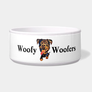 Écuelle Bol à motif drôle de Rottweiler