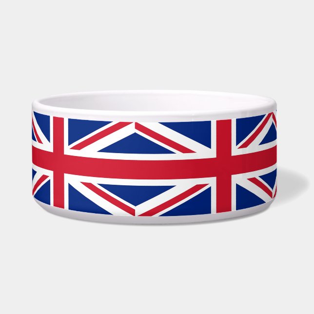 Écuelle Bol à nourriture avec drapeau du Royaume-Uni (Gauche)