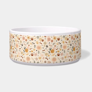 Écuelle Bol à nourriture pour animaux Boho Patte dessiné