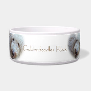 Écuelle Bol adorable d'aliments pour chiens de roche de