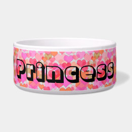 Écuelle Bol alimentaire pour bébé fourrure Princess Hearts
