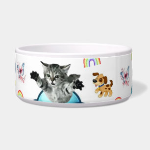Écuelle Bol Cat Chien Souris Arc-en-ciel Mignon