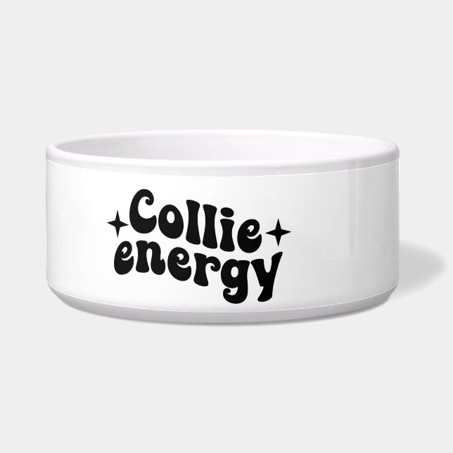 Écuelle Bol céramique pour chien Collie Energy (Gauche)