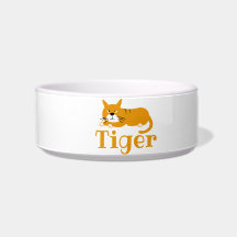 Bol de chat de gingembre