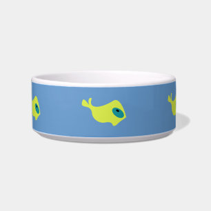 Écuelle Bol de chat poisson jaune