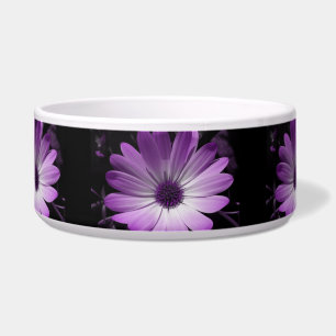 Écuelle Bol de chien à fleurs pourpre