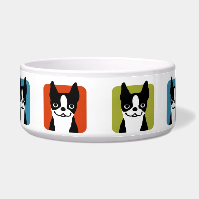 Écuelle Bol de chien Terrier de Boston (Devant)