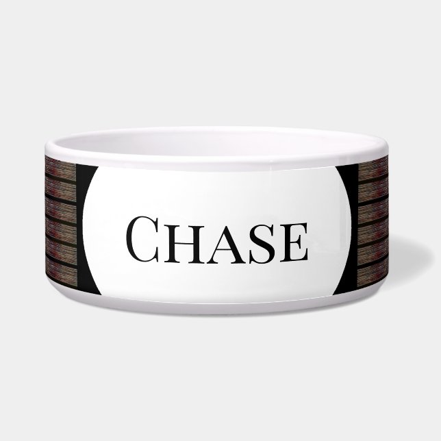 Écuelle Bol de nourriture pour chien avec Motif noir - HAM (Devant)