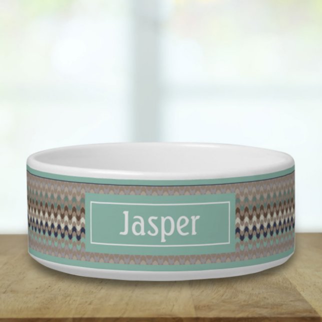 Écuelle Bol d'imprimante géométrique rétro (Créateur téléchargé)